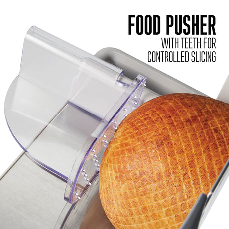 Weston Electric Meat Cutting Machine, Deli & Food Slicer, Adjustable Slice Thickness, Non-Slip Suction Feet, Removable 9" Stainless Steel Blade, Easy to Clean Weston