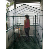 Greenhouse - Walk in Greenhouse with 8 Sturdy Shelves and PVC Cover for Indoor or Outdoor Use - 56 x 56 x 76-Inch Green House by Home-Complete Home-Complete