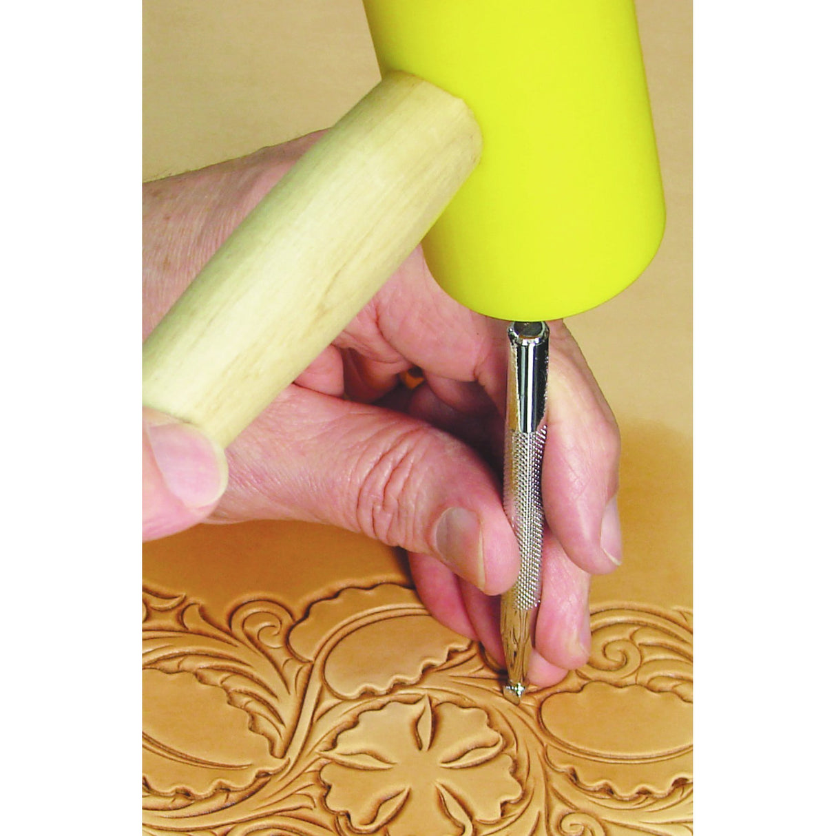 Realeather Leather Stamps Tool Set for Leather Crafting, 10 Stamping Tools, Sheridan Style Stamp Set I Realeather