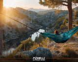 Foxelli XL Hammock Straps - Extra Long 20FT Heavy Duty No-Stretch Suspension System, 40+2 Loops, 2000 LBS Capacity, for Indoor/Outdoor Use – Set of 2 Straps & Carry Bag Foxelli