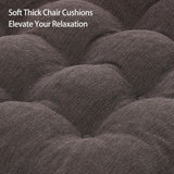 HAVARGO Recliner Cushions for Elderly, 20x20x5 Inch Thick Chair Cushion Patent Design Soft Tufted Dual Layer Booster Seat Cushions for Seniors Recliner Risers Taupe 1P HAVARGO