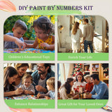 Pangoo Art Paint by Numbers Kit for Adults, Underwater World Paint by Number for Adults, Paint by Numbers Turtle Canvas DIY Kits, Simple Adult Paint by Number Beginner for Home Wall Art 16x20 inch Pangoo Art