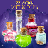 GirlZone Fairy Potions Wishing Craft Set, Kids Potion Making Kit with 50 Pieces to Create Fairy Potion Fun Crafts for Girls 8-12, Ideal Gift for Kids GirlZone