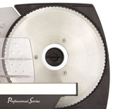 Professional Series Meat Slicer, Cuts Meat, Cheese, Bread, Fruit & Vegetables, Adjustable Slice Thickness, Stainless Steel Blade, Safe Non-Slip Feet, For Home Use, Easy To Clean Professional Series