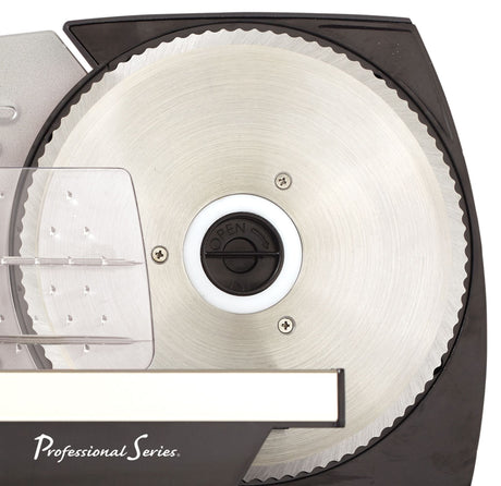 Professional Series Meat Slicer, Cuts Meat, Cheese, Bread, Fruit & Vegetables, Adjustable Slice Thickness, Stainless Steel Blade, Safe Non-Slip Feet, For Home Use, Easy To Clean Professional Series