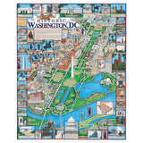White Mountain Puzzles Washington DC - 1000 Piece Jigsaw Puzzle White Mountain