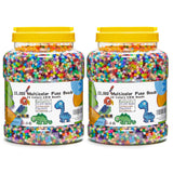 INSCRAFT 2 Buckets of Fuse Beads, 46,000 pcs 5mm Iron Beads for Kids Crafts, 30 Colors with 6 Pegboards, 10 Ironing Paper, 20 Patterns, Gifts for Birthday Christmas, Multicolor Refill Kit INSCRAFT