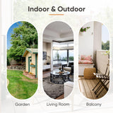 Patio Chairs Outdoor Egg Chair - Rattan Patio Lounge Rocker Chairs 4 Piece Wicker Rocking Glider Chair Set with 2 Glider Egg Chairs and 2 Ottoman for Outside Porch Deck Backyard Garden(Grey/Gery) Pugire