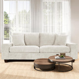 Czpalo 71.25" Chenille Sofa Couches for Living Room, 2 Seater Sofa with 2 Pillows, Small Modern Loveseat Couch for Small Spaces, Office. (Beige, 71.25 inches) Czpalo