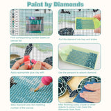 CEOVR Diamond Painting Kits, Sea Turtle Diamond Art Dots for Adults Beginners, 5D Full Drill DIY Crystal Gem Art, Adult Crafts Kits Arts and Crafts, Wall Decor for Home Office 12x16inch CEOVR