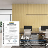 ROOMTEC 4 Packs 94.5” x 5.7” Solid Wood Panels for Wall, Acoustic Wood Slat Wall Panels for Interior Wall Decor，TV Background, Living Room (Oak) ROOMTEC