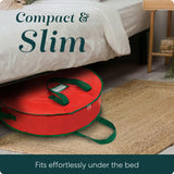 Handy Laundry Christmas Wreath Storage Bag - 2-PACK - Durable, Tarp Material, Zipper, Sturdy Carry Handle, Dust, Pest Protection - Ideal Home, Garage Organization for Holiday Wreath Decoration. (30") Handy Laundry