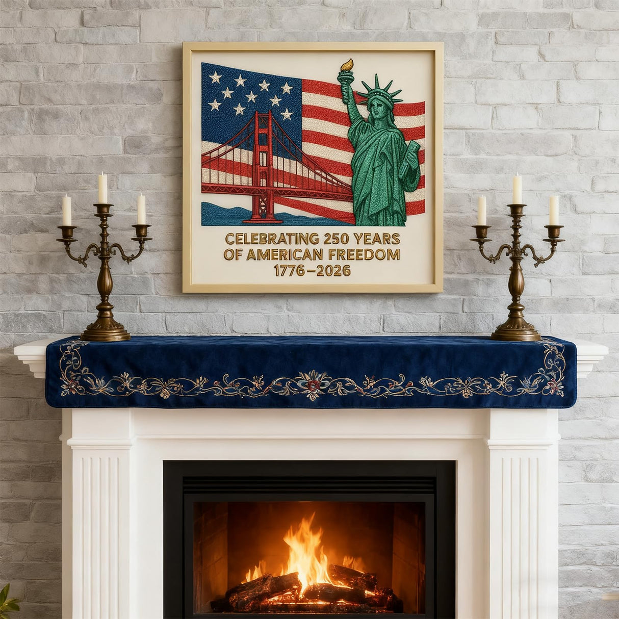 RTYUIHN DIY Diamond Painting Kit- Celebrating 250 Years of American Freedom (1776-2026) for Home, Office and Cultural Space Decoration Artwork-Not Included Frame RTYUIHN