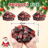 Glooglitter 3 Pcs Flameless Fireplace Lights 3D Artificial Wood Burning Flame with Realistic Log Artificial Fire Flames Simulation Charcoal Flame Lamp for Christmas Home Decor Glooglitter