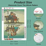 Acudotr Diamond Painting Kits for Adults, 5D DIY Diamond Art Kits for Beginners, Full Drill Diamond Painting Kits for Home Wall Decor, Old Couple, 12x16 Inch Acudotr