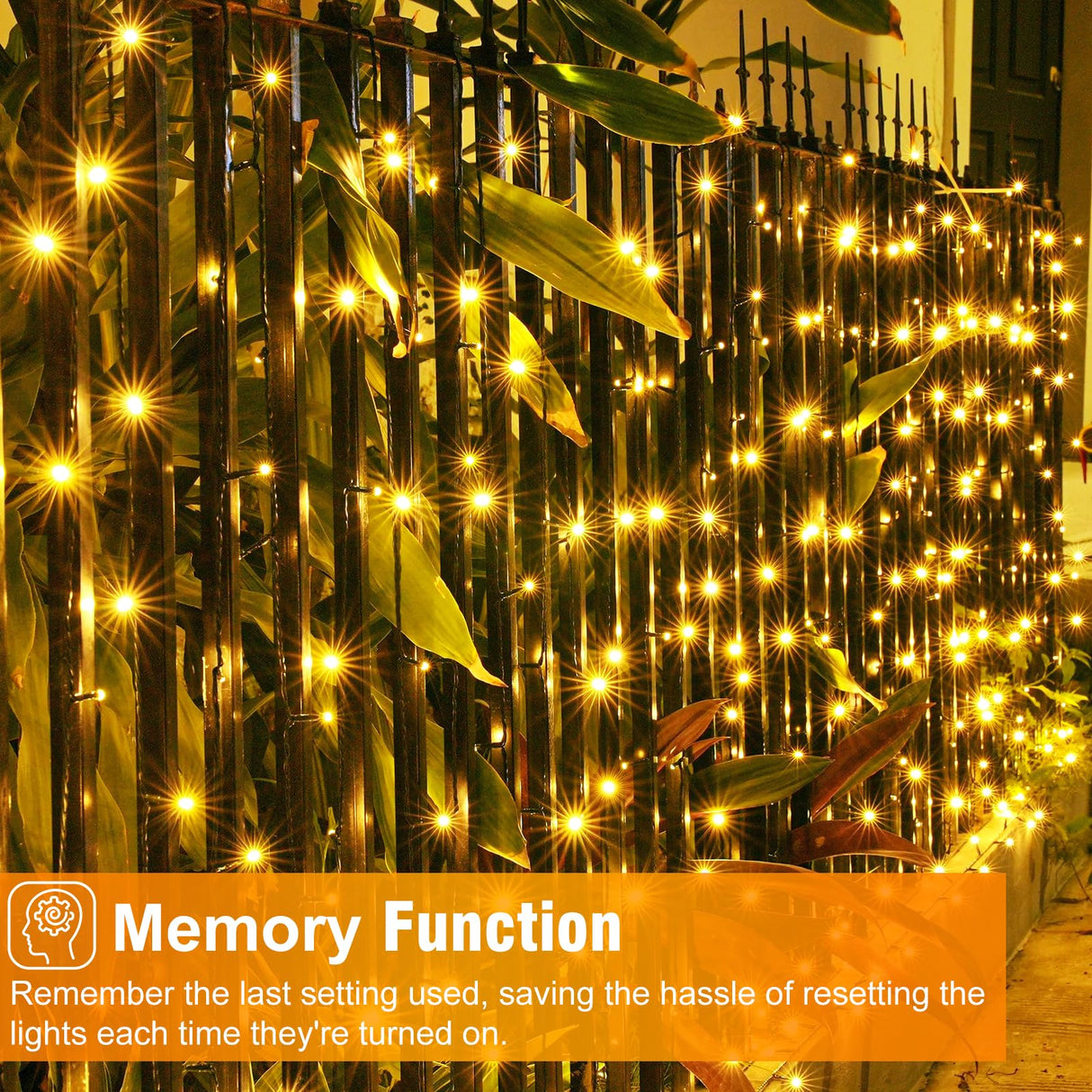 2 Pack Christmas Lights Outdoor, Total 200FT 600LED Christmas Tree Lights with 8 Modes Waterproof, Green Wire String Lights for Outside Patio Yard Tree Wedding Holiday Decorations, Warm White Nielfoi