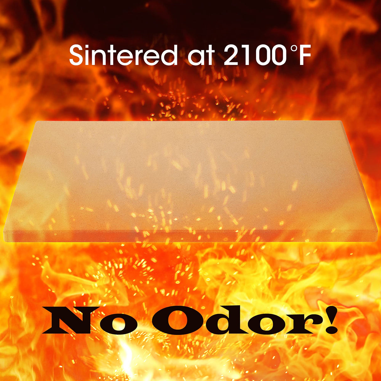 Unicook Large Pizza Stone 20 Inch, Rectangular Baking Stone 20" x 13.5", Heavy Duty Cordierite Bread Stone for Oven Grill, Thermal Shock Resistant, Ideal for Baking Different Sizes of Pizzas or Bread Unicook