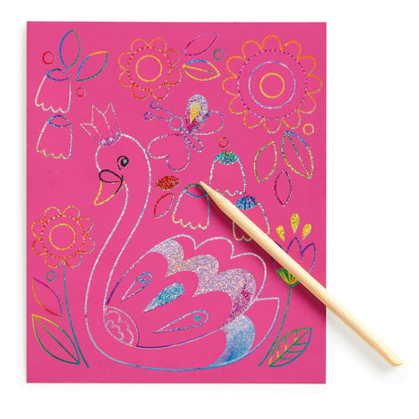 Mudpuppy Unicorn Magic - Scratch & Sparkle Art Activity Kit Featuring Fun Illustrations of Unicorns for Children Ages 5 and Up Mudpuppy
