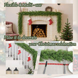 6FT Christmas Garland, Real Touch Cedar Greenery Garland for Mantle, Staircase, Wall, Window, Door, DIY Holiday Decor, Full & Lifelike, Flexible Branch Generic
