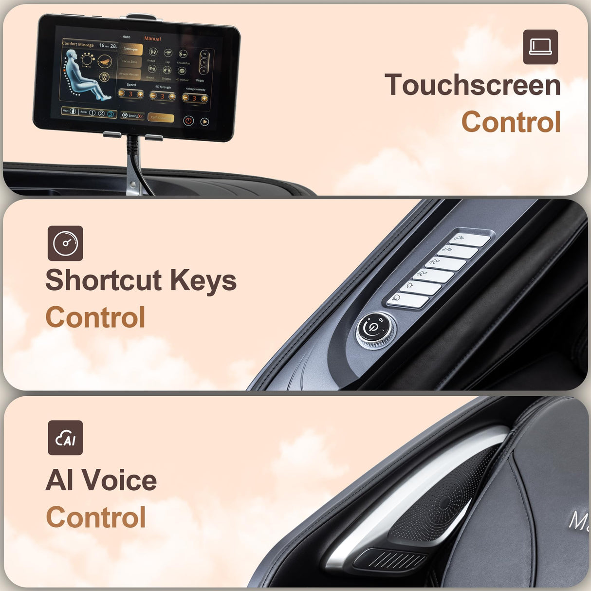 MassaMAX A675 4D Massage Chair, 2026 with 125°–167° Adjustable i-Open Flexible Track | Full Body Scan & Stretch | Calf Kneading & Auto Footrest | Zero Gravity Recline | 22 Modes MassaMAX