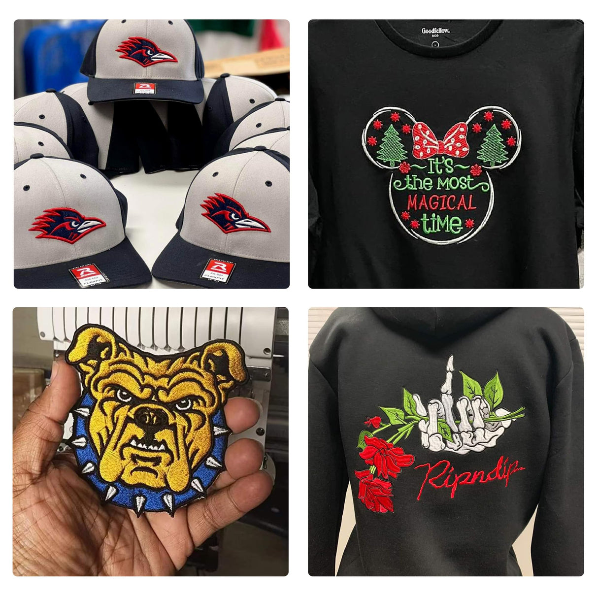 POOLIN The Mirror Multi Needles Commercial Embroidery Machine with Auto Color Change, 13.8x19.7 Inch Embroidery Area, WiFi Transfer, Includes All Accessories for Hats, T-Shirts & Hoodies Poolin