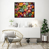 Succulents Square Drill Diamond Painting-Succulents Square Diamond Art,DIY Gem Painting Kit for Adults and Crafts for Gifts and Home Wall Decor 12x16inch Ausanrl