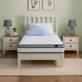 ZINUS 6 Inch Spring Sensation Hybrid Mattress [New Version], Medium Firm Feel, Fiberglass Free, Youth and Guest Bedroom, Mattress in A Box, Twin Zinus