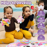 45 Piece Unicorn Floor Puzzle, Large Special Shapes Puzzles for Kids Ages 3-5, Toddler Floor Puzzles for Kids Ages 4-8, 4 Year Old Girl Gifts Toys for Birthday, Halloween, Christmas wookidel