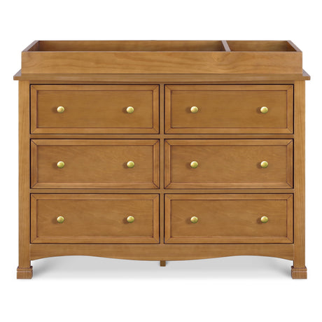 DaVinci Kalani 6-Drawer Baby Dresser for Nursery - Wooden Double Chest of Drawers for Kids, Boys & Girls - Multi-Purpose Storage Dresser for Bedroom, Living Room & Hallway - Easy to Assemble, Chestnut DaVinci