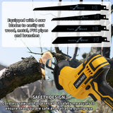 Cordless Reciprocating Saw Compatible With Dewalt 20V Max Battery(NO Battery), Power Recipro Saw,0-3000 SPM Variable Speed, Tool-free Blade Change, 4 Blades Kit for Wood/Metal/PVC Cutting CNKMJRBD