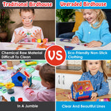 Kids Crafts for Ages 6-14, 2 Pack Montessori Bird House/Foil/Wind Chime/Stickers, Genius Designer DIY Birdhouse Wooden Art Set, Idea Birthday for Girl Boy Children 6 7 8 9 10 Year Old Jamboa