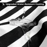 Seasonwood Black and White Shower Curtain with Tassels,Farmhouse Fabric for Bathroom,Heavy Weighted, 72 x 72 Seasonwood