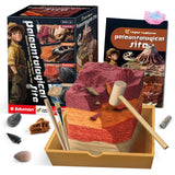 EDUMAN Paleontological Site Fossil Dig Kit for Kids, Dig Up 4 ERAS Ancient Creatures Kit, Archaeology Kits with Rocks and Minerals, Educational Stem Toy for Kids Age 6+, Birthday Gift for Boys Girls EDUMAN