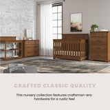 Child Craft Redmond Full Panel 4-in-1 Convertible Crib, Baby Crib Converts to Day Bed, Toddler Bed and Full Size Bed, 3 Adjustable Mattress Positions, Non-Toxic, Baby Safe Finish (Coach Cherry) Child Craft