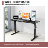 Win Up Time Electric Standing Desk Whole Piece Desktop Height Adjustable Desk- Standing Computer Desk, Sit Stand Desk Frame & Top, Electric Stand Up Desk on Wheels Win Up Time
