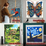 2 Pack 8"x 10" DIY Wood Canvas Stretcher Bars, Canvas Frames Kit-Easy to Assemble,Wooden Frames Kit for Oil Painting,Diamond Painting，Embroidery Stitch and Needlepoint Arts Supplies Tonyutech