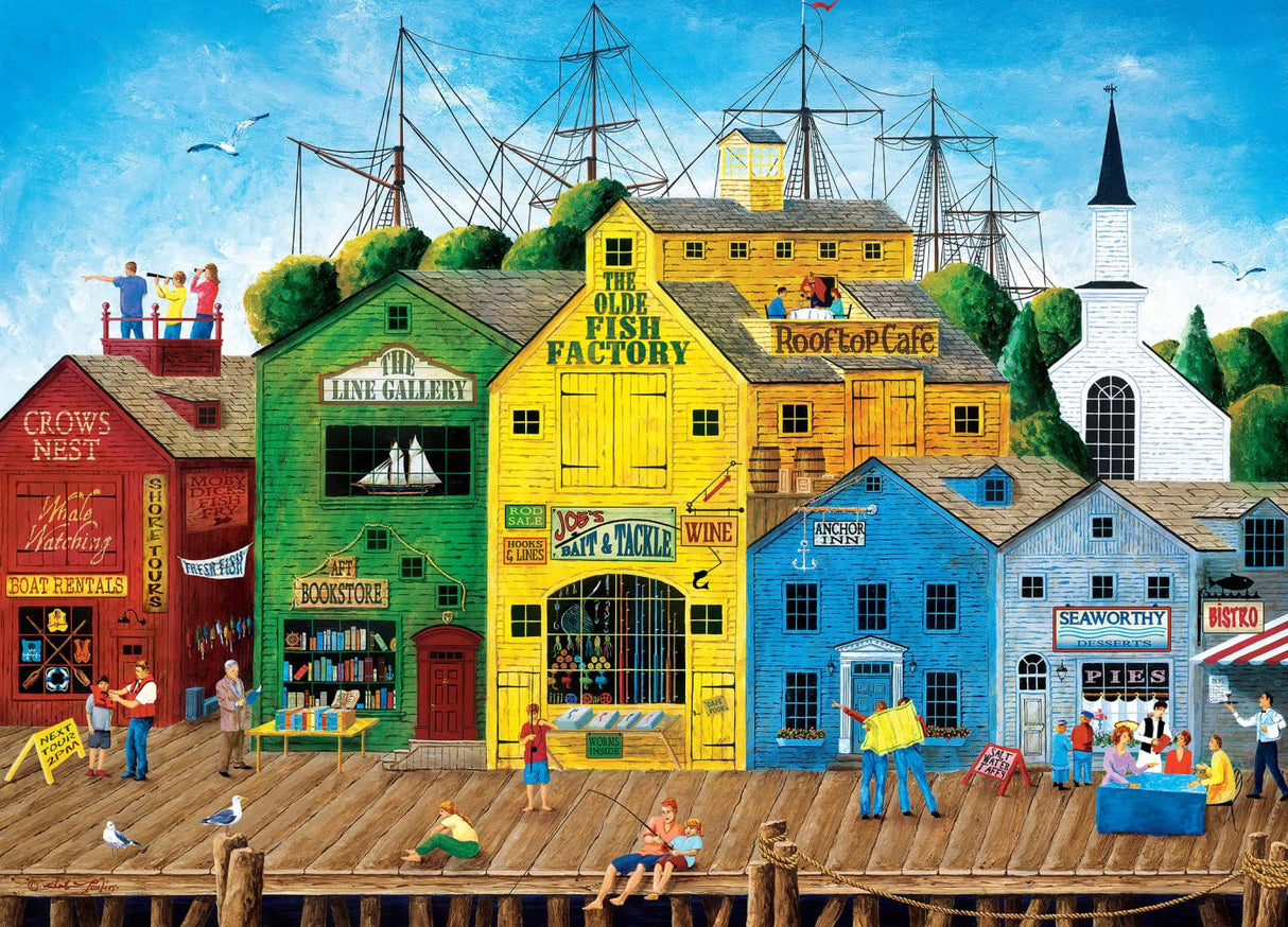 MasterPieces - 1000 Piece Jigsaw Puzzle, Crows Nest Harbor, Fun for Adults, Family, Kids, 19.25" x 26.75" Masterpieces