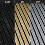 Wood Panels for Wall - Oak Acoustic Wall Panels - 4PK Wall Wood Panels - 94.49” x 12 - Soundproof Wood Wall Panels for Decor - Acoustic Slat Wood Wall Panels for Interior Decoration of Walls ZETY HOME