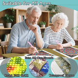 AMORARS Mandala Diamond Painting Kit for Adults, Mandala Diamond Art Beginners - DIY Full Diamond Dot Gem Art Paintings, Suitable Gifts, and Home Decoration Crafts, 12x12Inch AMORARS