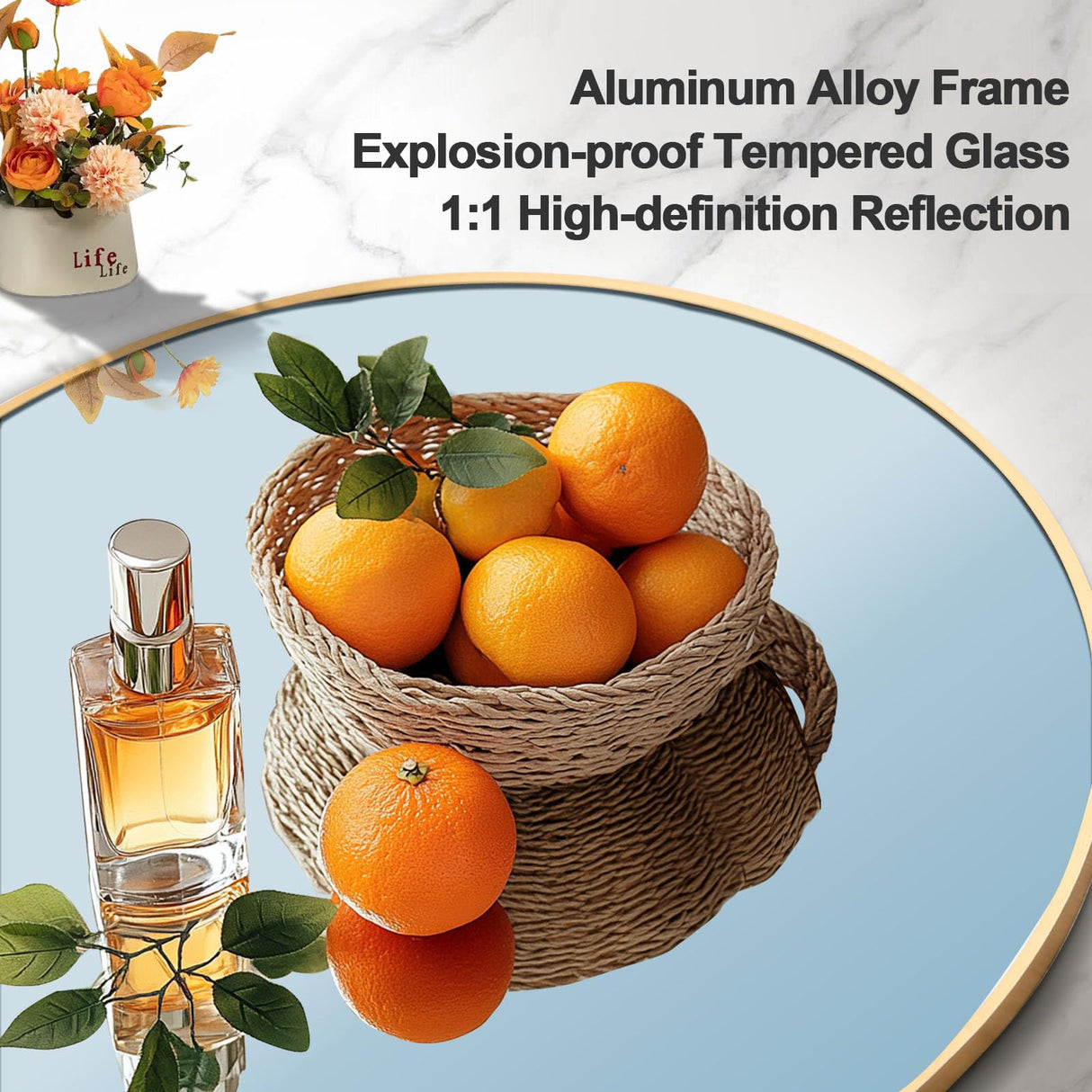 GlasFlength 58"x18" Arched Full Length Mirror, Elegant Full Body Mirror with Stand for Bedroom & Cloakroom, Gold GlasFlength