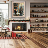 BYGFHLYW 5D Diamond Painting Kits for Adults, Cat Winter Diamond Art Kits for Adults Beginner, DIY Full Drill Round Diamond Dot Gem Painting for Home Wall Decor 12x16inch BYGFHLYW