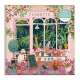 Galison Florette Puzzle, 500 Pieces, 20” x 20” – Floral Jigsaw Puzzle with a Beautiful Illustration by Victoria Ball – Thick Sturdy Pieces, Challenging Family Activity, Makes a Great Gift Galison