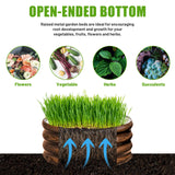 SnugNiture 3 Pcs 2x2x1ft Round Galvanized Raised Garden Bed Kit Outdoor, Metal Planter Box for Planting Plants Vegetables, Brown SnugNiture