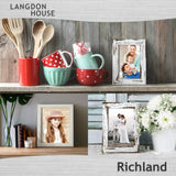 Langdon House 8x10 Picture Frames (Distressed White, 3 Pack) Farmhouse Style, Richland Collection Langdon House