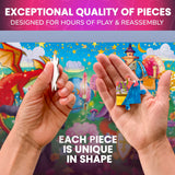 QUOKKA 4x60 Piece Puzzles for Kids Ages 4-6 – Glow-in-The-Dark Puzzles for Kids 4-8 I Unicorns, Mermaids, Fairy Tale I Fun Educational Toddler Puzzles for Boys and Girls – Educational Game Toys Gift QUOKKA