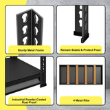 SDXYSTCE 48" W Garage Storage Shelves Heavy Duty, 3000LBS Loads Adjustable Garage Shelving, 5-Tier Metal Shelving Units and Storage Racks, Industrial Utility Shelf,48" Wx24 Dx78 H, Black SDXYSTCE