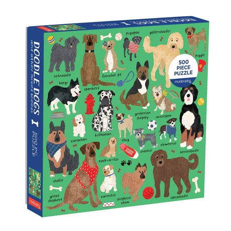 Doodle Dog And Other Mixed Breeds 500 Piece Family Puzzle Abrams