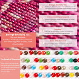 DOMROM Diamond Painting Kits for Adults, Hibiscus Diamond Art Kits, 5D Flowers Diamond Painting, DIY Round Full Drill Diamond Painting Gem Arts and Crafts for Home Decor 12x16 inch DOMROM