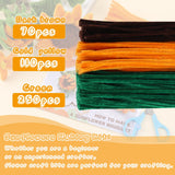 UzecPk 430PCS Pipe Cleaners for Crafts, Pipe Cleaner Sunflower Kit, Pipe Cleaner Craft Sunflowers Kit with Instructions, 3 Colors Pipe Cleaners Set for DIY Art Craft Decorations-5 Flowers UzecPk