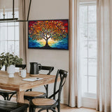 Stained Glass Puzzle for Adults 1000 Piece, Tree of Life Puzzles, Impossible Hard Difficult Challenging Puzzles for Adults, Colorful Mosaic Tree of Life Jigsaw Puzzle 1000 Pieces PICKFORU